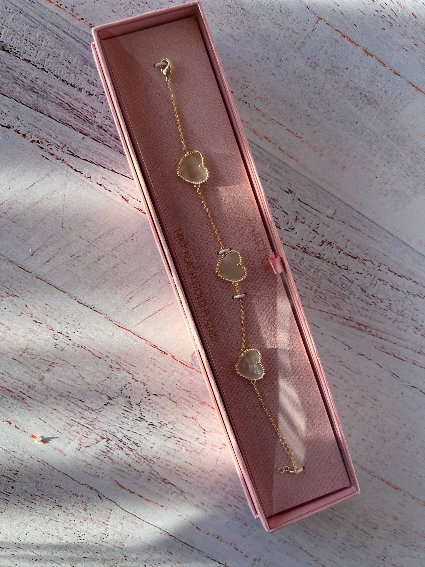 Pulsera bañada en oro